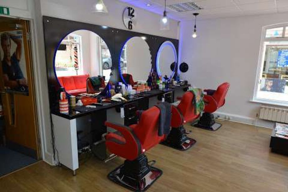 Inside the Barber shop Safari Barbers Grayshott